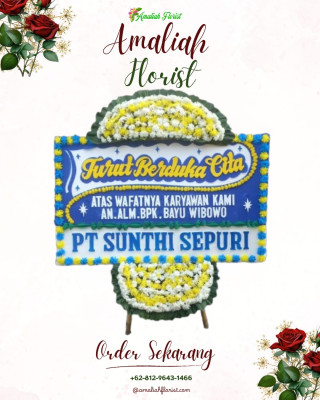 Papan Bunga Duka di Balai Tongah Koto